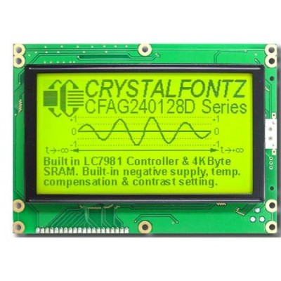 LCD گرافیکی 128*240 با بک لایت سبز